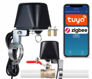 Sterownik zawór wody gazu ZigBee TUYA Smart + zasilacz SMART HOME