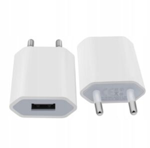 UNIWERSALNA ŁADOWARKA USB DO TELEFONÓW ZASILACZ BIAŁA SZYBKA WYSYKA