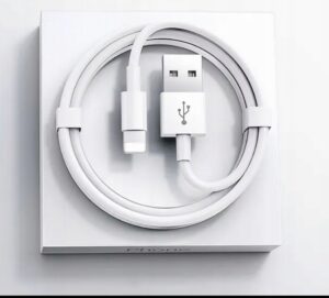 KABEL DO TELEFONU ŁADOWARKA USB LIGHTNING DO IPHONE BIAŁY 1M