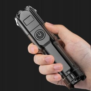 LATARKA ŁADOWANA USB WODOSZCZELNA Militarna WYTRZYMAŁA MOCNA 13cm 5W