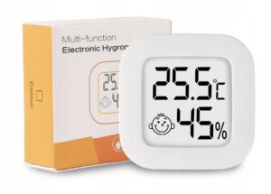 Mini LCD cyfrowy termometr higrometr temperatura wewnętrzna domowy miernik