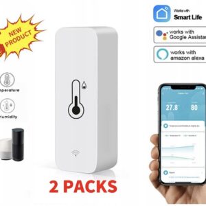 TUYA WiFi 2 CZUJNIKI TEMPERATURY I WILGOTNOŚCI ASYSTENT GOOGLE ALEXA