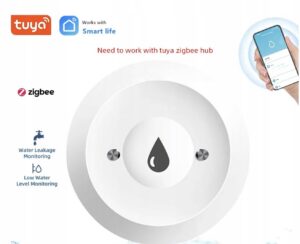 Tuya ZigBee SENSOR WYCIEKU WODY DETEKTOR WYCIEKU CZUJNIK Wi FI Smart Life