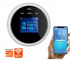 CZUJNIK DETEKTOR GAZU ZIEMNEGO CH4 METAN WiFi Aplikacja TUYA