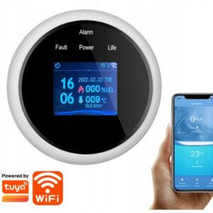 CZUJNIK DETEKTOR GAZU ZIEMNEGO CH4 METAN WiFi Aplikacja TUYA