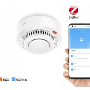 CZUJNIK DETEKTOR DYMU ZIGBEE TUYA SMART LIFE BEZPRZEWODOWY SENSOR DYMU