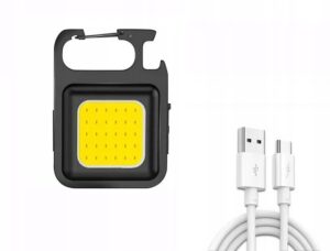 MOCNA LATARKA LED MINI KIESZONKOWA WIELOFUNKCYJNA ŁADOWANA NA USB