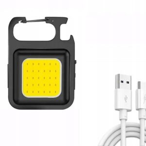 MOCNA LATARKA LED MINI KIESZONKOWA WIELOFUNKCYJNA ŁADOWANA NA USB