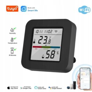 Czujnik temperatury i wilgotności uniwersalny pilot IR TUYA łączność z wifi