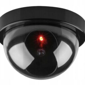 SZTUCZNA KAMERA ATRAPA Z CZERWONYM MIGAJĄCYM ŚWIATŁEM LED Fake Camera