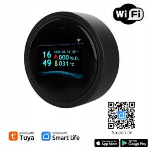 CZUJNIK DETEKTOR GAZU ZIEMNEGO CH4 METAN WiFi Aplikacja TUYA