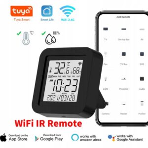 WiFi INTELIGENTNY PILOT NA PODCZERWIEŃ CZUJNIK TEMPERATURY WILGOTNOŚCI IR