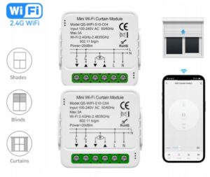 DOPUSZKOWY STEROWNIK ROLET WIFI MODUŁ ROLET WIFI TUYA SMART HOME