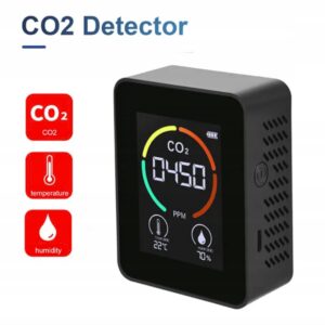 PRZENOŚNY DETEKTOR DWUTLENKU WĘGLA Co2 MIERNIK TESTER PPM MONITOR JAKOŚCI