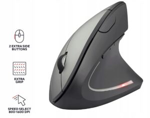BEZPRZEWODOWA ERGONOMICZNA PIONOWA MYSZ DO GIER I LAPTOPA OPTYCZNA 2,4 GHz