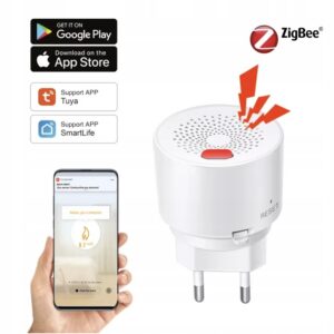 Czujnik detektor Gazu ziemnego PROPAN BUTAN LPG 230V ZIGBEE TUYA SMART HOME