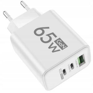 SZYBKA Ładowarka sieciowa do telefonu MOCNA QC PD 3.0 65W USB Typ-C