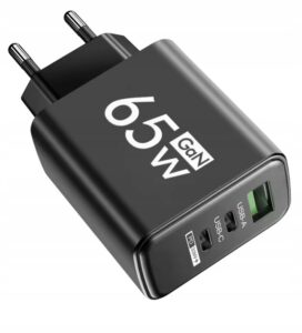 SZYBKA Ładowarka sieciowa do telefonu MOCNA QC 4.0 PD 3.0 65W USB Typ-C
