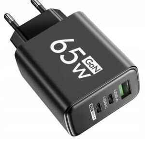 SZYBKA Ładowarka sieciowa do telefonu MOCNA QC 4.0 PD 3.0 65W USB Typ-C