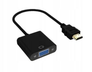KONWERTER HDMI DO VGA KABEL ADAPTER MONITOR PRZEJŚCIÓWKA TV PC