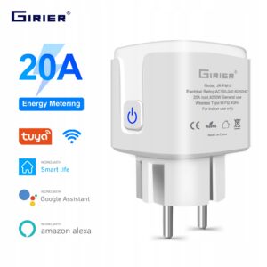 GIRIER Tuya ZigBee WTYCZKA 20A WIFI 4200W z fUNKCJĄ MONITOROWANIA ZASILANIA