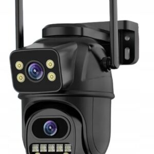 PODWÓJNA KAMERA WIFI 4K 8MPX PTZ ICSee ZEWNĘTRZNA OBROTOWA ALARM Monitoring