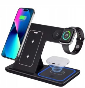 Bezprzewodowa ładowarka Stacja Ładowania 3w1 do iPhone Apple Watch Airpods