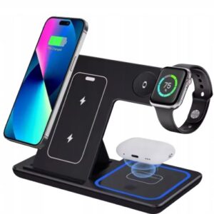 Bezprzewodowa ładowarka Stacja Ładowania 3w1 do iPhone Apple Watch Airpods