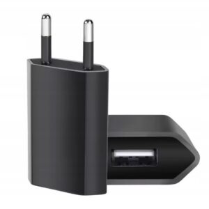 UNIWERSALNA ŁADOWARKA USB CZARNA DO TELEFONÓW ZASILACZ ŁADOWARKA USB