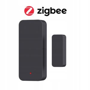 Czujnik wejścia otwarcia drzwi okien CZARNY app TUYA smart home ZIGBEE