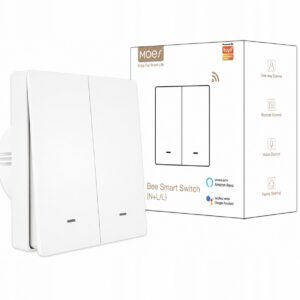 MOES Smart Włącznik Podwójny WiFi Tuya Przyciskowy Sterowanie Telefonem