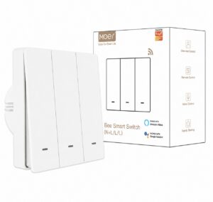 MOES Smart włącznik światła 3 klawisze WiFi Tuya Sterowanie Telefonem